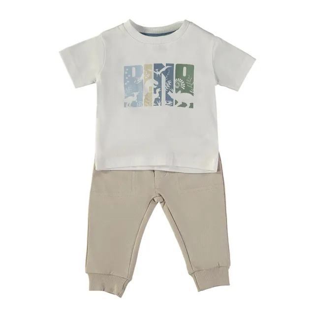 Wonderlife Dino completo 2 pezzi cotone