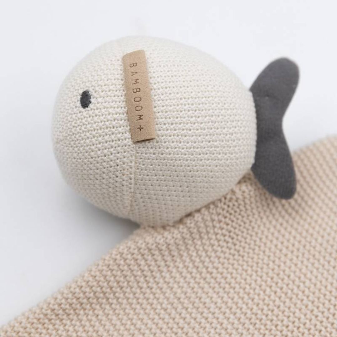 Bamboom Fish doudou in maglia di bambù