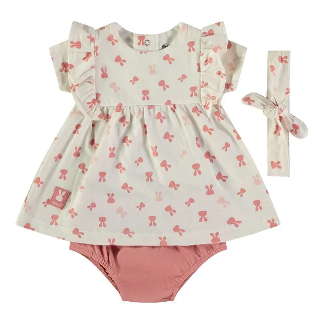 Wonderlife Vestito con Mutandina 160443 completo neonata rosa