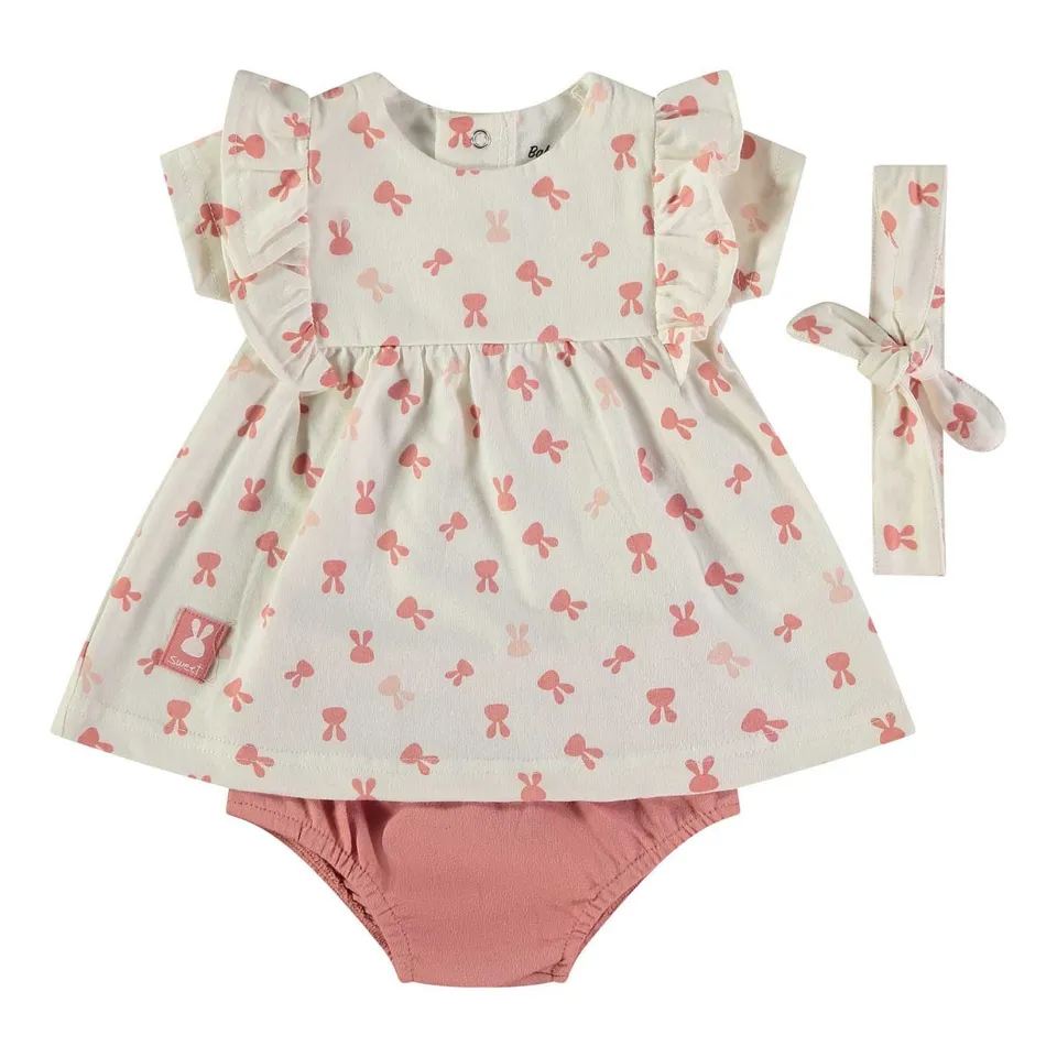 Wonderlife Vestito con Mutandina 160443 completo neonata rosa