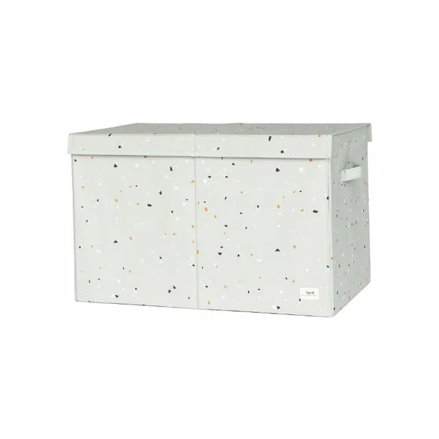 3 Sprouts Baule Portaoggetti Pieghevole Terrazzo 62x38x38