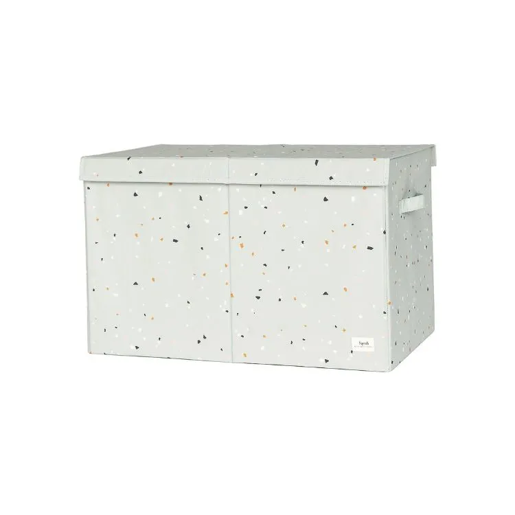 3 Sprouts Baule Portaoggetti Pieghevole Terrazzo 62x38x38