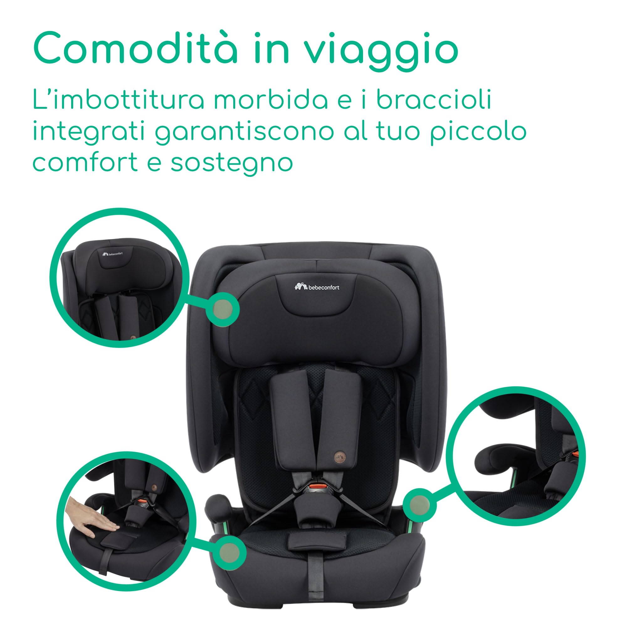 Bebé Confort Ever & Go i-Size Seggiolino Auto Full Black 76-150 cm