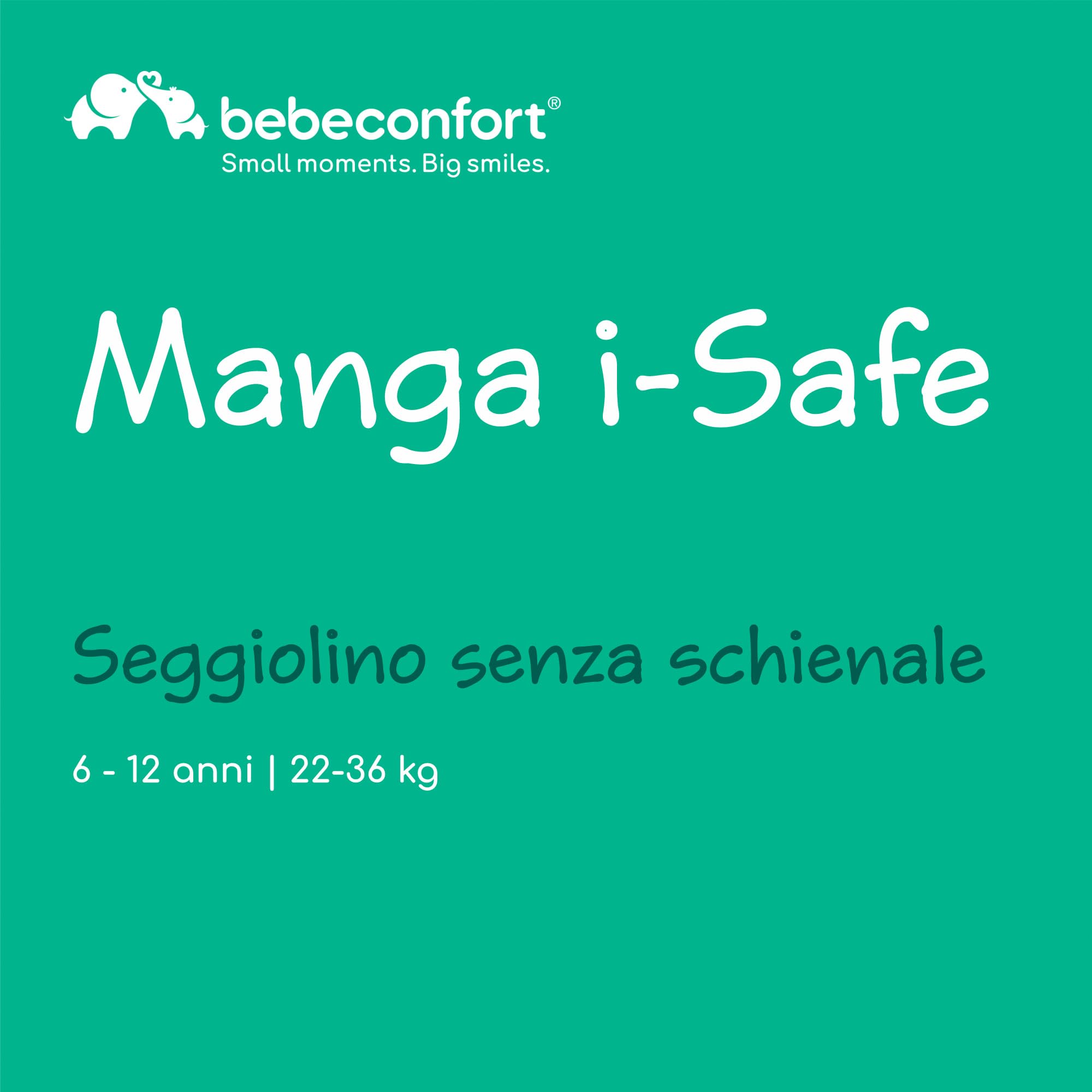 Bebé Confort Manga i-Safe alzatina Tinted Grey