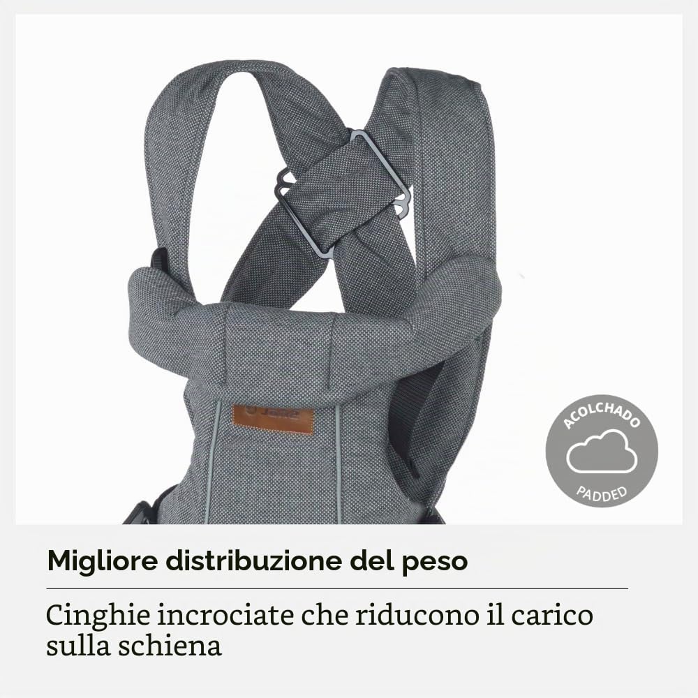 Jané Dual marsupio ergonomico grigio 3,5-15 kg
