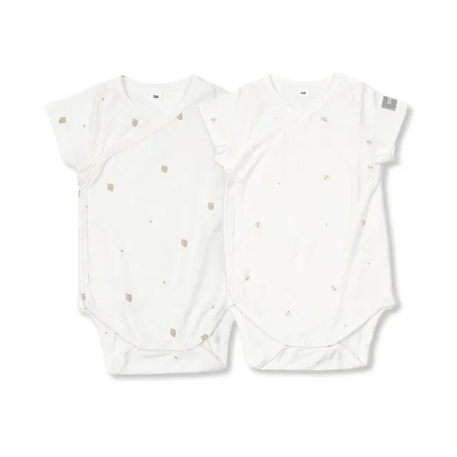 Bamboom Body Maniche Corte Neonato 2 Pezzi in Bambù
