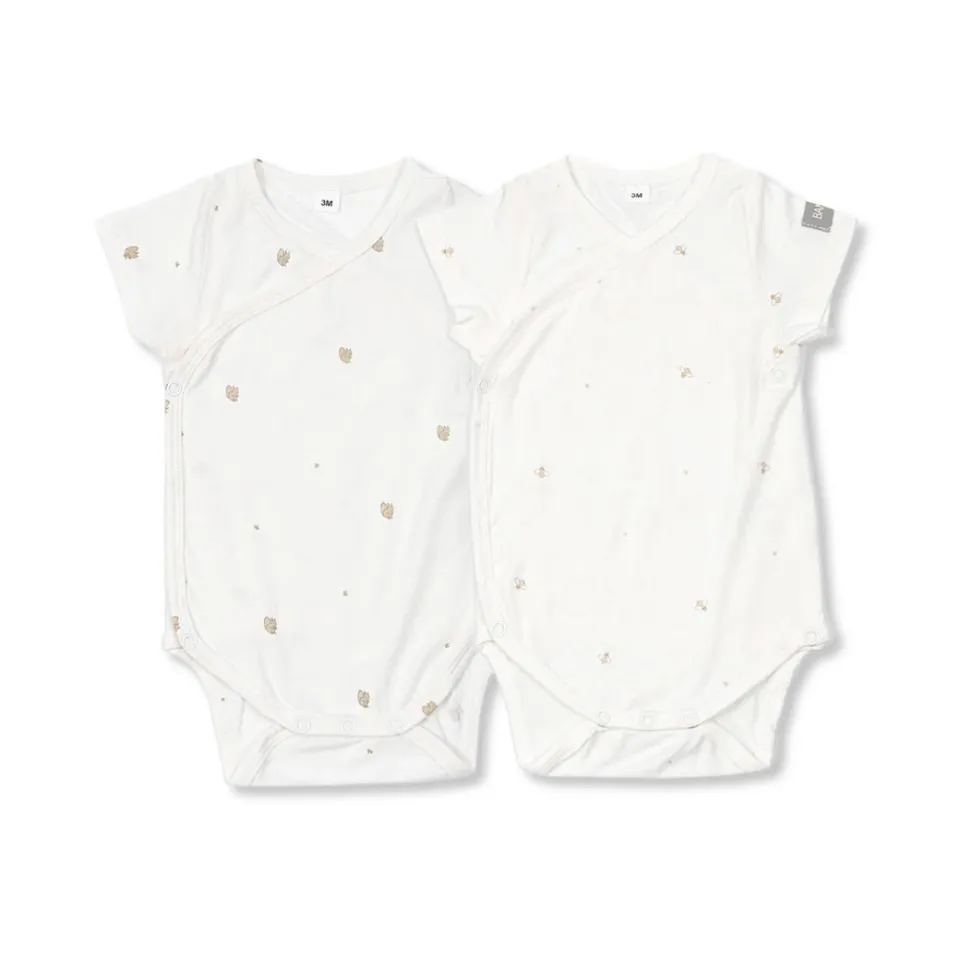 Bamboom Body Maniche Corte Neonato 2 Pezzi in Bambù