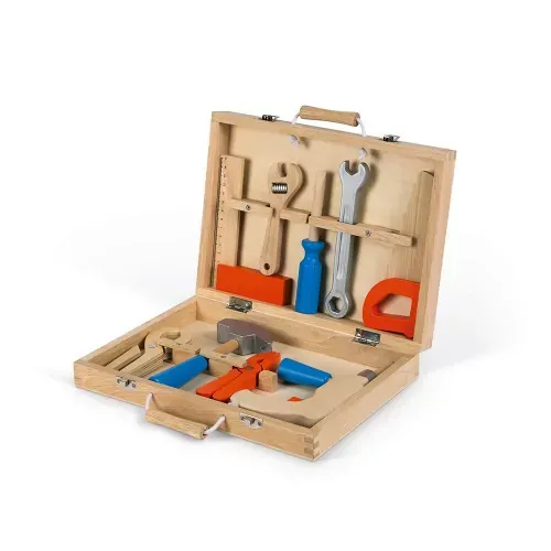 Janod Brico'Kids cassetta attrezzi legno 9 pezzi
