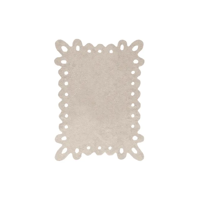 Lorena Canals Pizzo Tappeto Lavabile Grigio 120x160