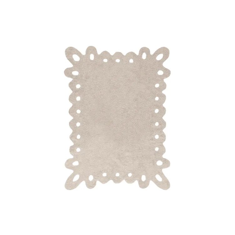 Lorena Canals Pizzo Tappeto Lavabile Grigio 120x160