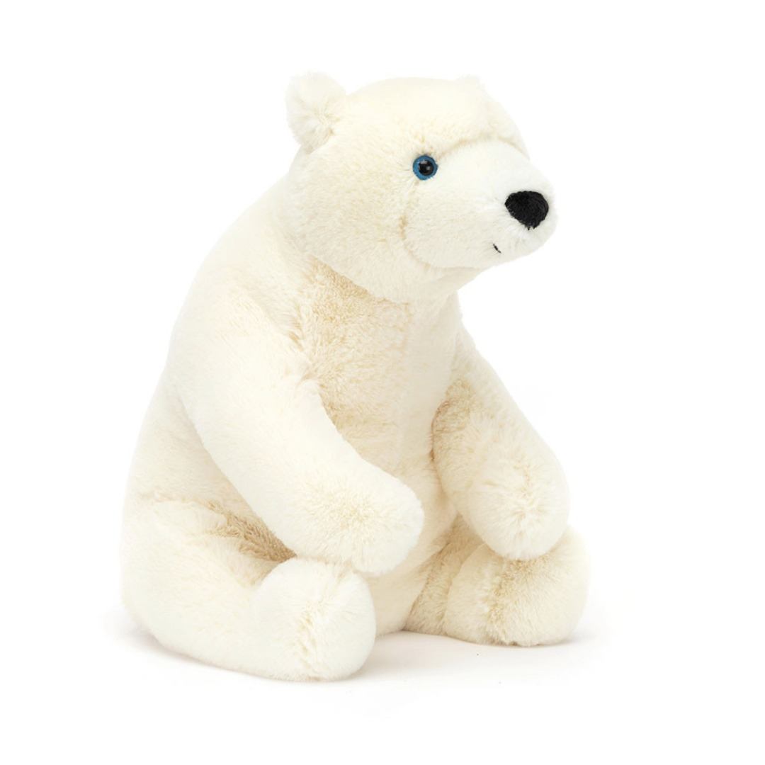 Jellycat Elwin Small peluche orso polare bianco morbido