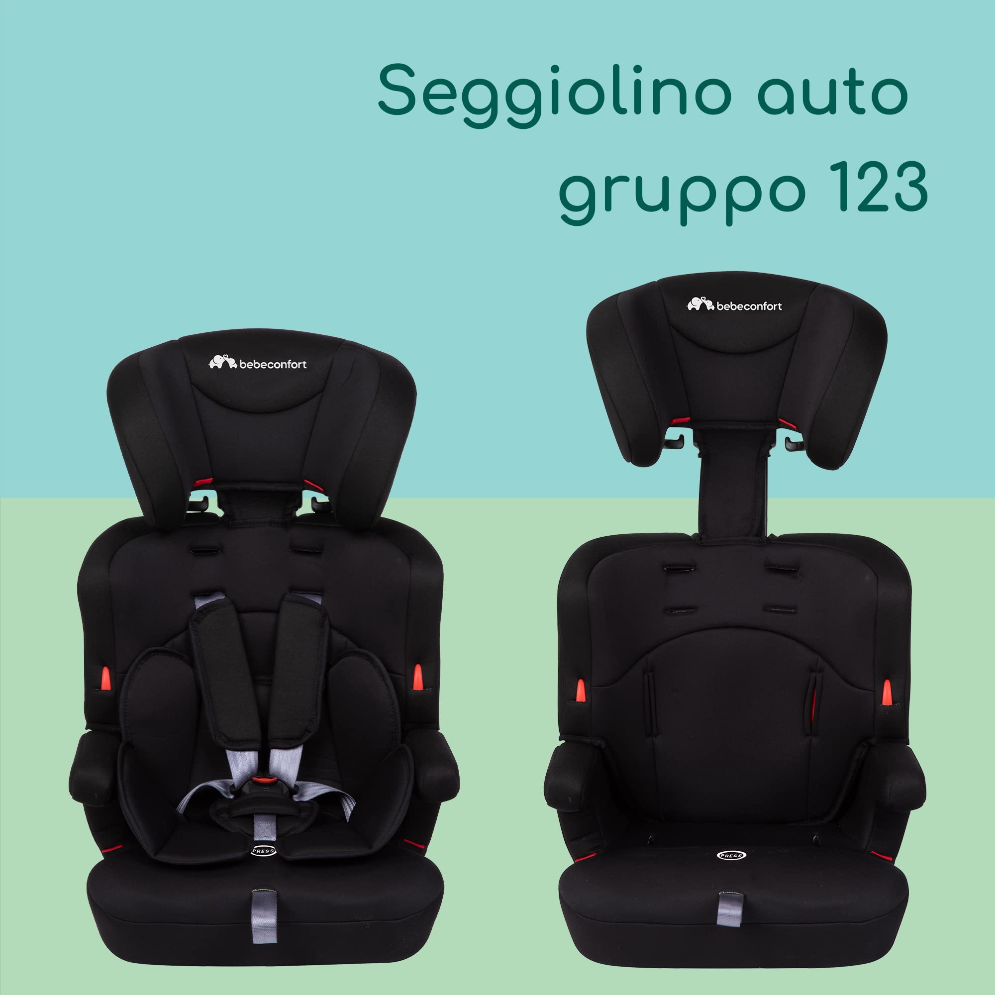 Bebé Confort Ever Safe Plus seggiolino auto 9-36 kg Full Black