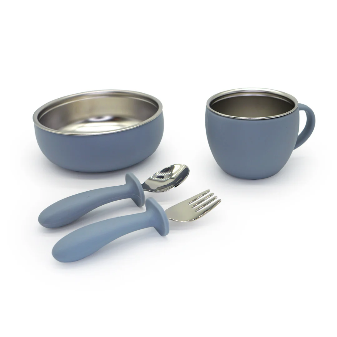 Mizu Baby Taiki Steel Food Set set pappa acciaio silicone