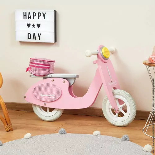 Janod Mademoiselle bici senza pedali legno rosa