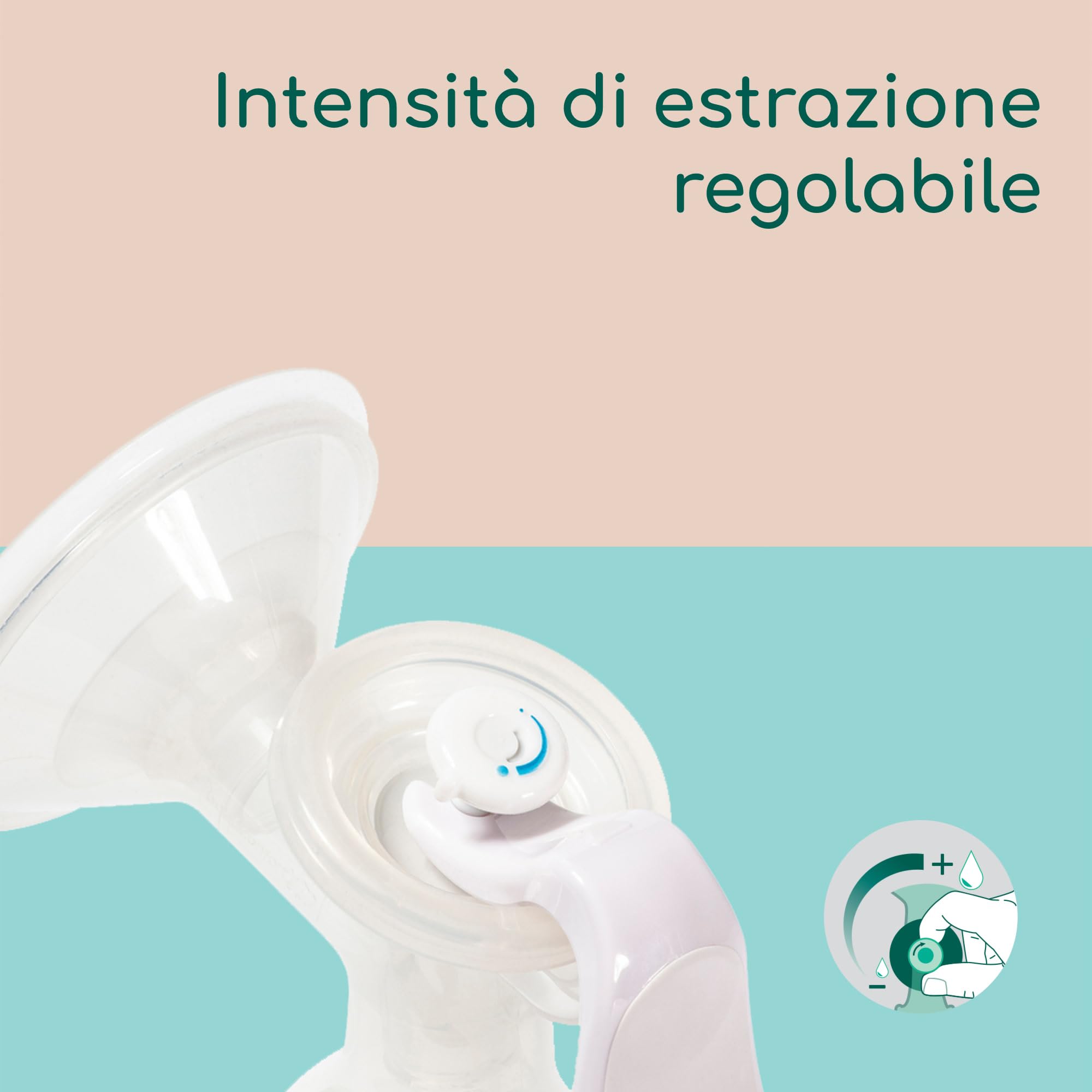 Bebé Confort Tiralatte Manuale Silicone Sand con Biberon