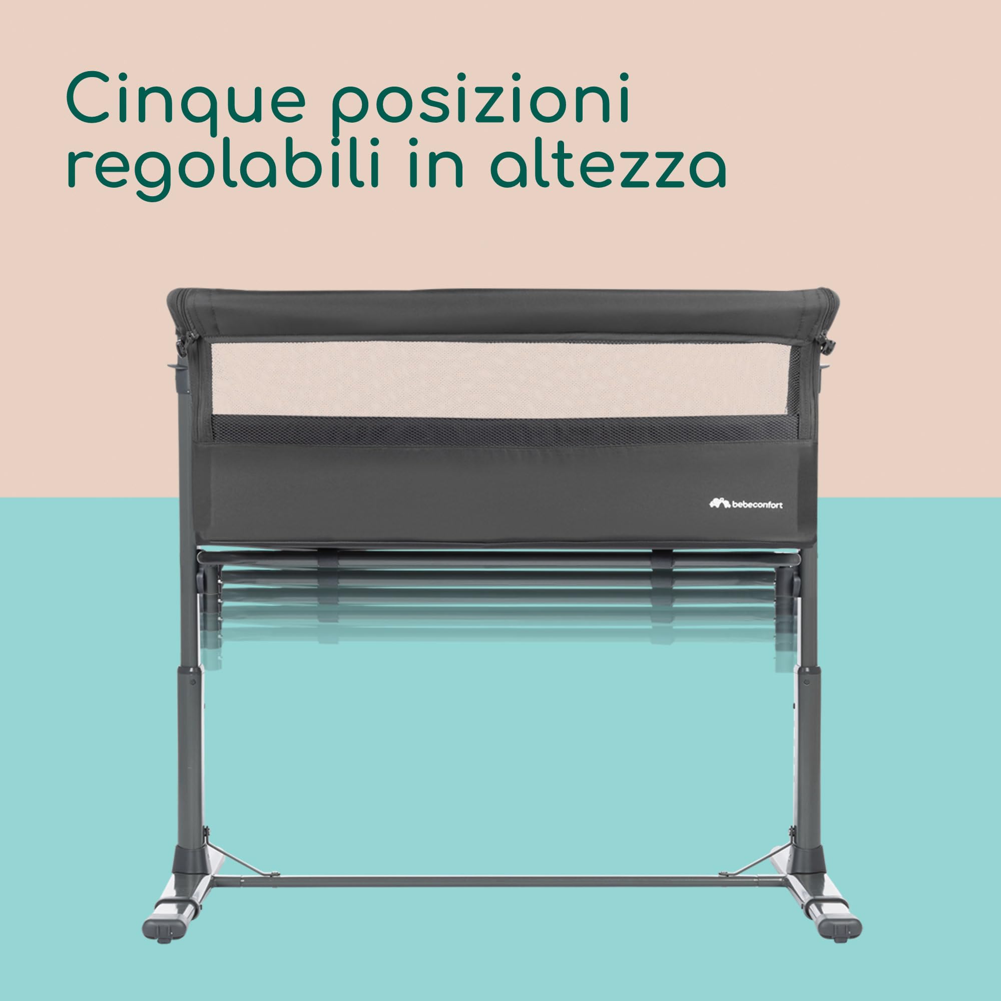 Bebé Confort Zina culla fianco letto Mineral Graphite co-sleeping