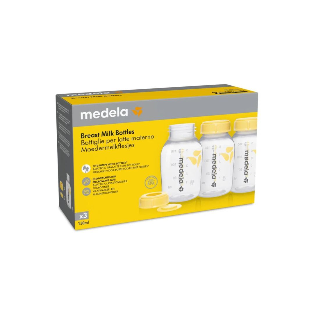 Medela bottiglie latte materno 150 ml 3 pezzi senza BPA