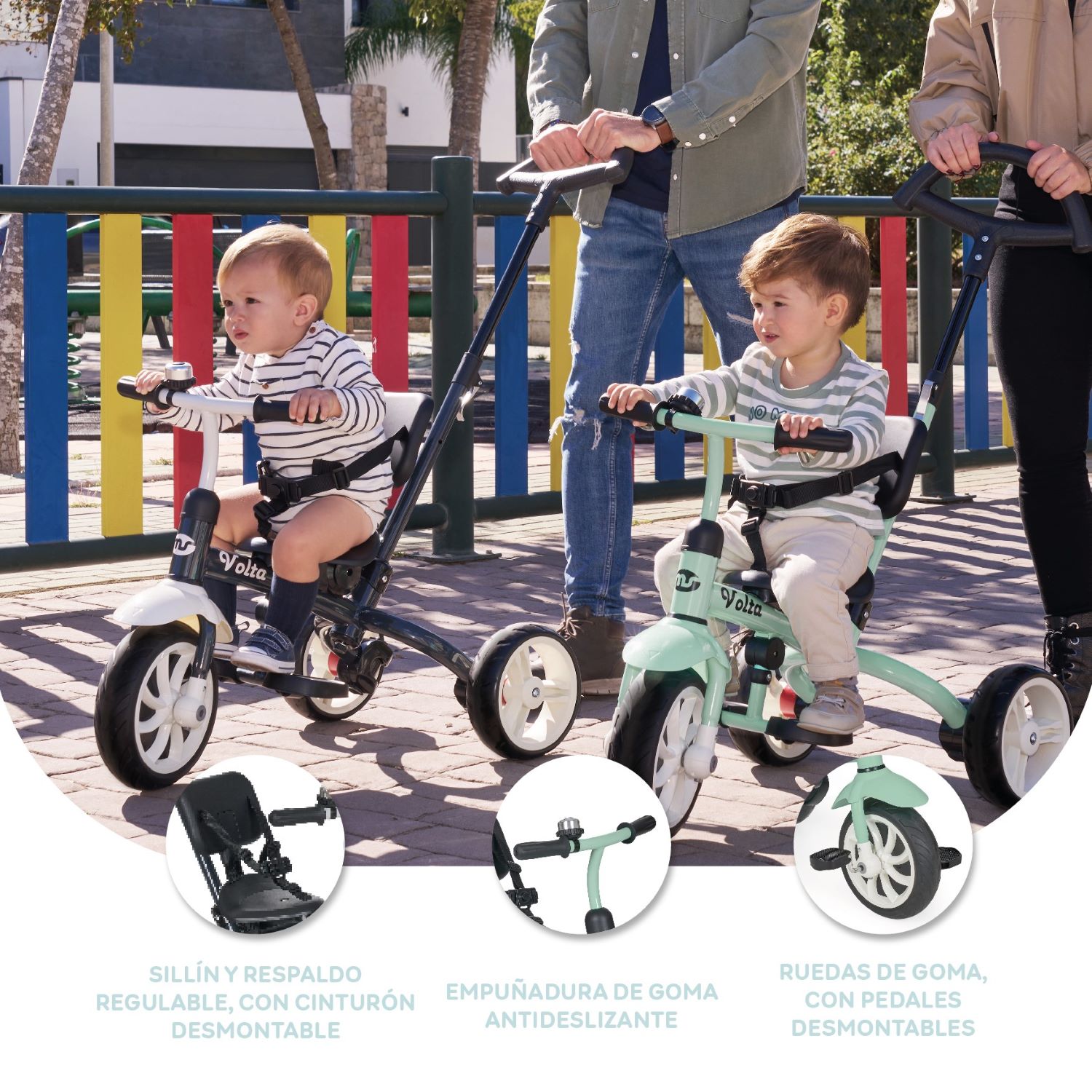 Innovaciones MS Volta triciclo evolutivo 5 in 1 senza attrezzi