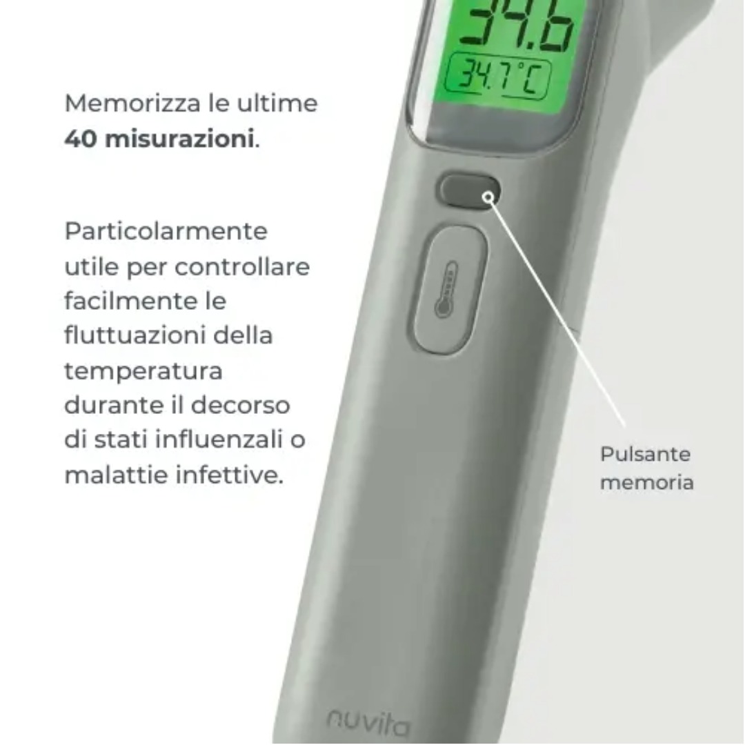 Nuvita termometro digitale frontale e auricolare 4 modalità