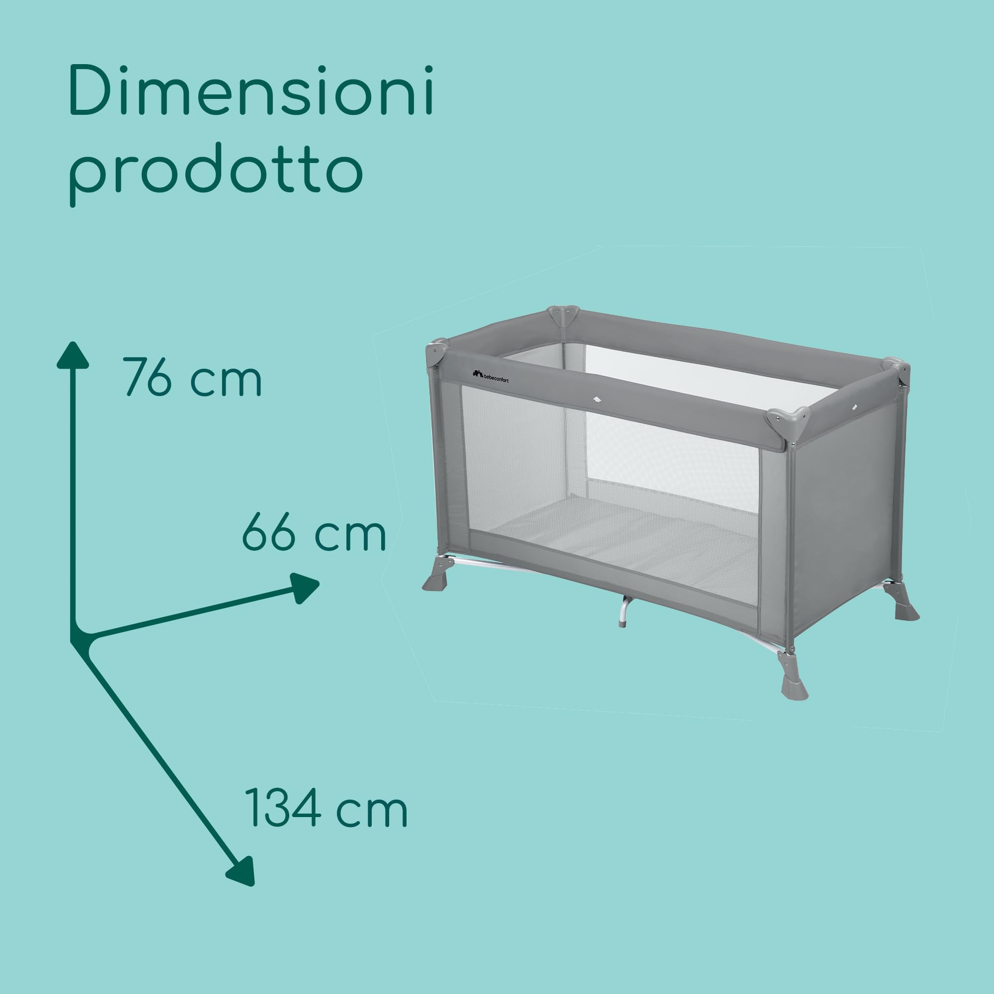 Bébé Confort Soft Dreams Lettino Viaggio 60x120 Grigio