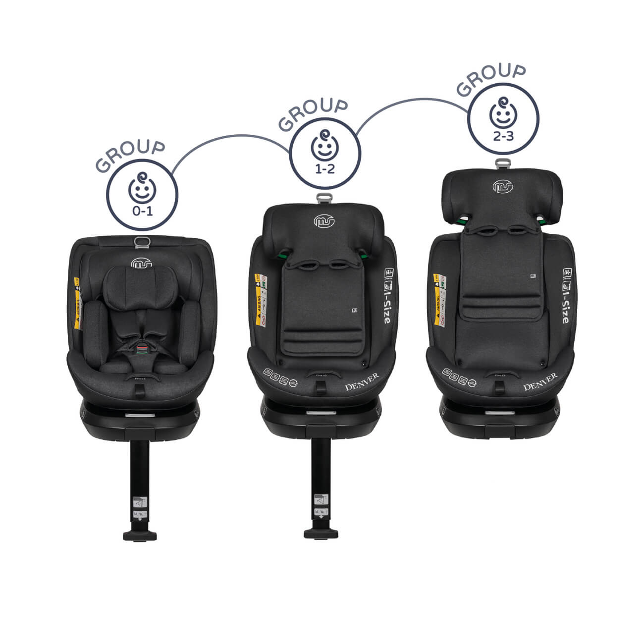 Innovaciones MS Denver seggiolino auto 40-150 girevole isofix