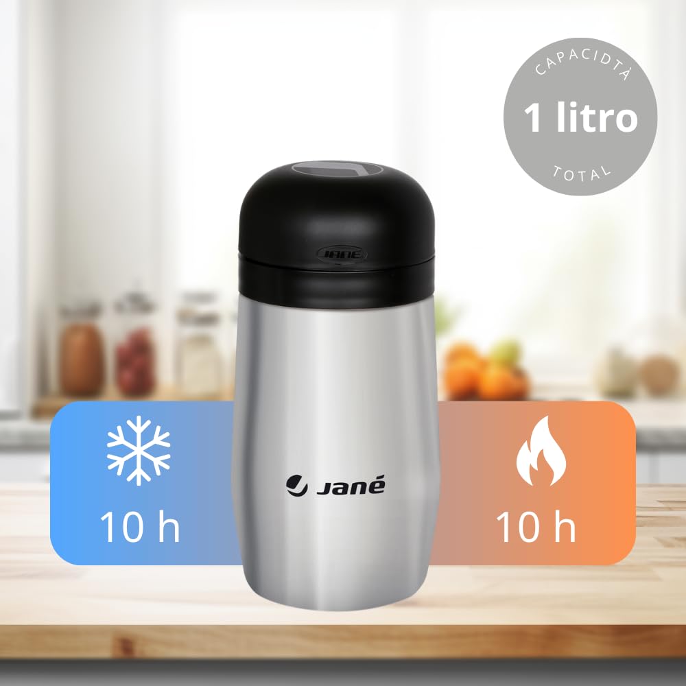 Jané Thermos Pappa 1 L Portapappa Termico Grigio 8 Ore
