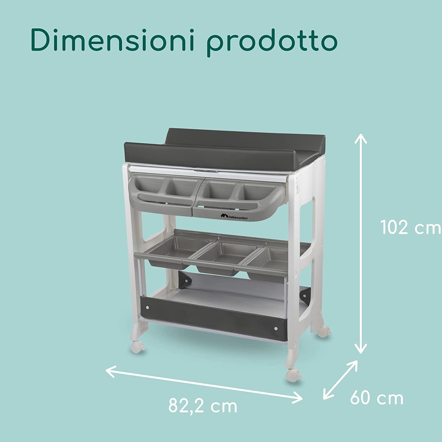 Bebé Confort Dolphy fasciatoio con bagnetto Grey Mist 2 in 1