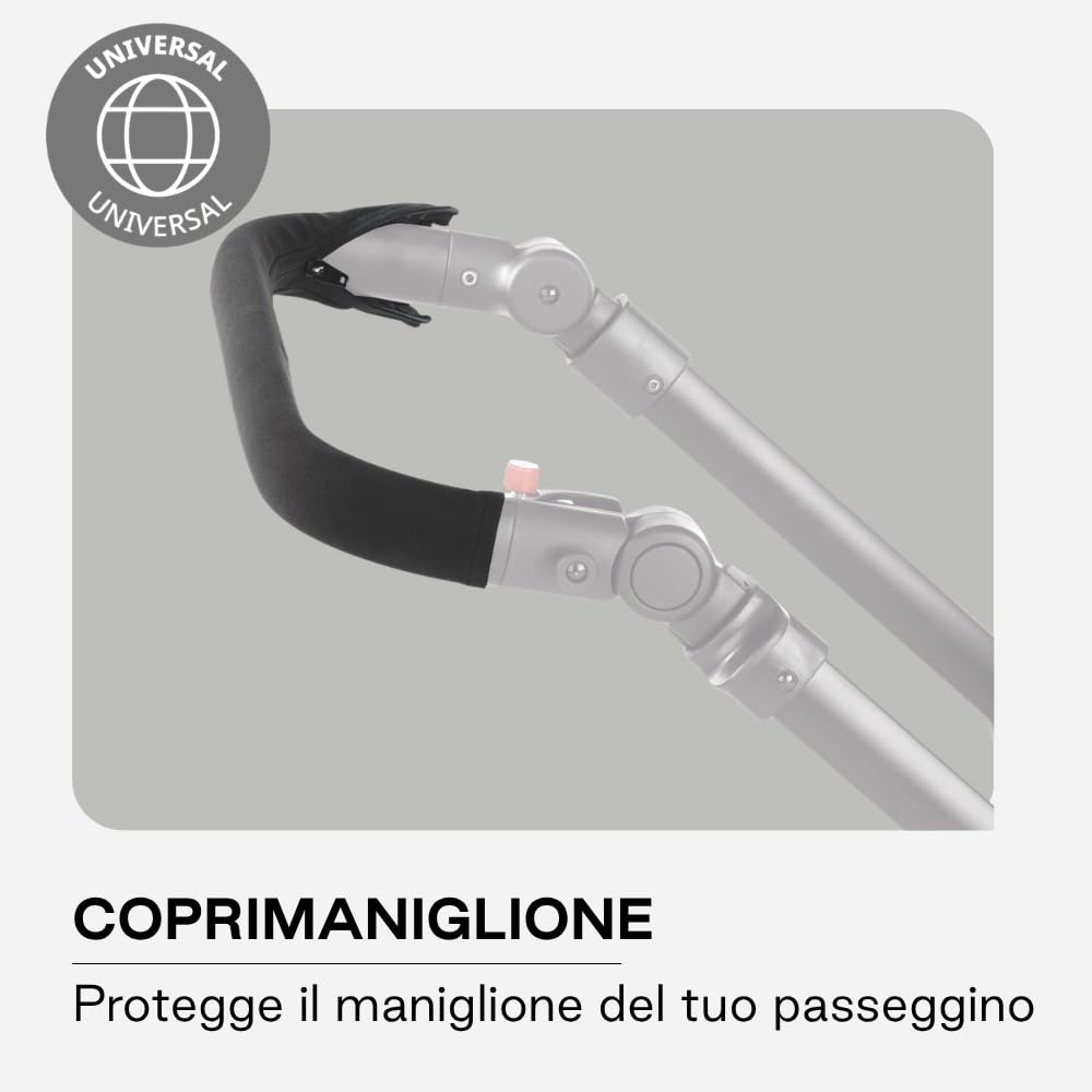 Jané coprimaniglione passeggino manico unico nero