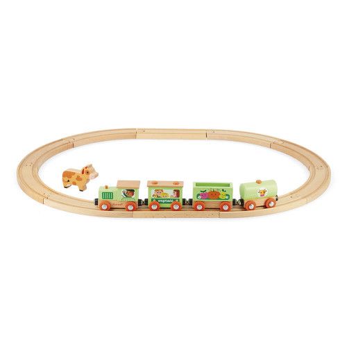 Janod Story Treno Fattoria trenino legno magnetico