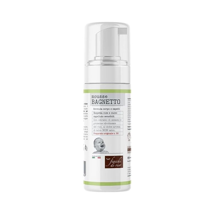 Fiocchi di Riso Mousse Bagnetto neonati 200 ml delicata