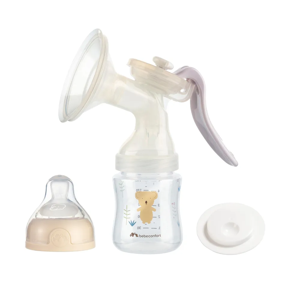 Bebé Confort Tiralatte Manuale Silicone Sand con Biberon