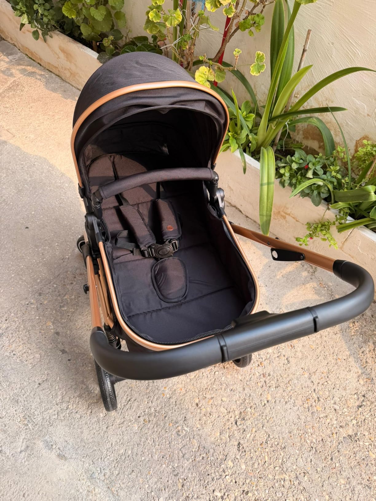 Bebé Confort Zaria Trio passeggino 3 in 1 nero oro i-Size