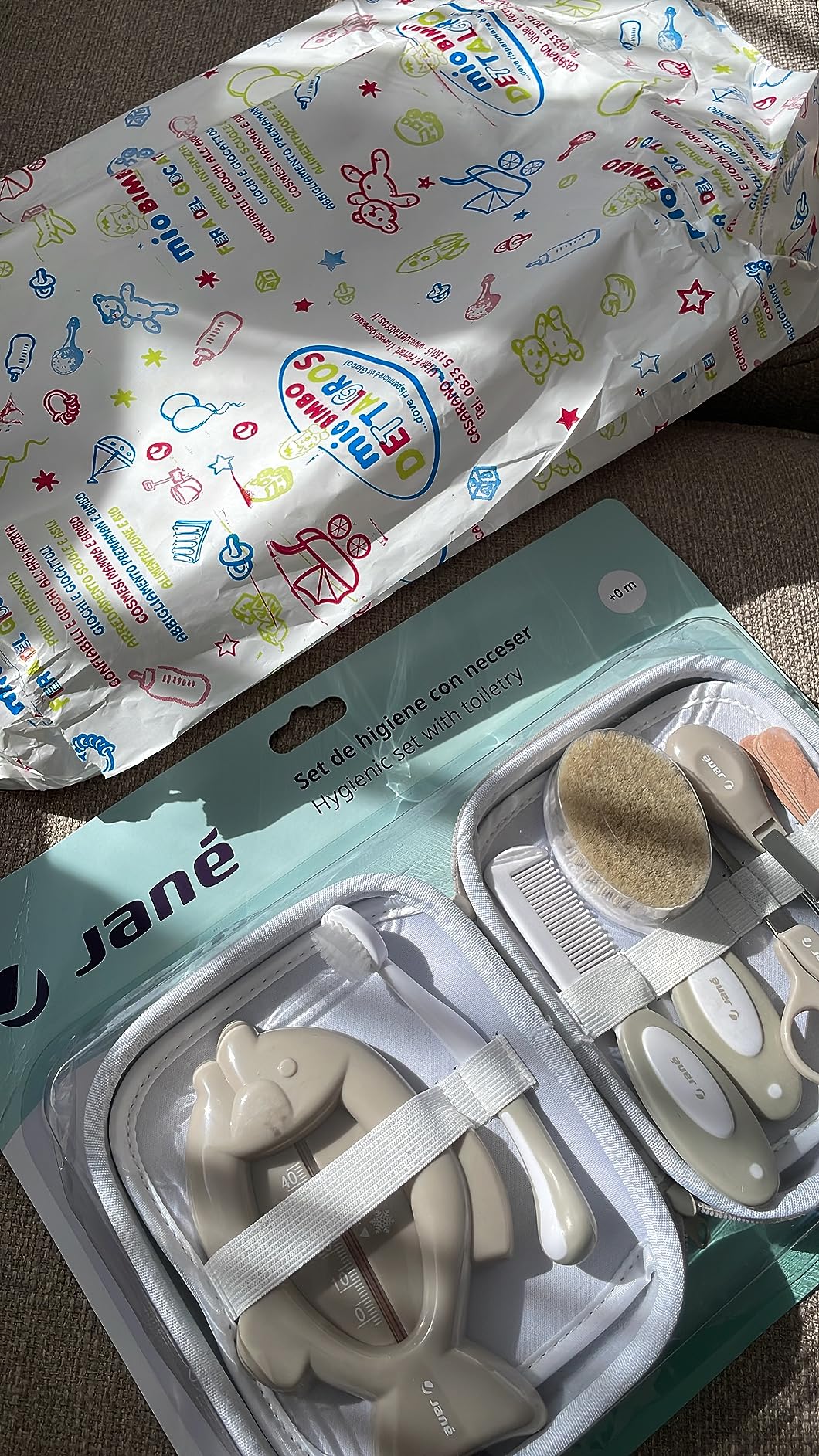 Jane Kit Igiene neonato Sand con necessaire