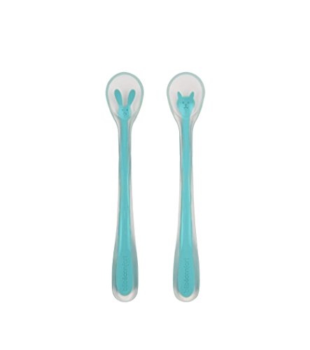 Bebé Confort Set 2 Cucchiai Silicone Morbido Primi Pasti