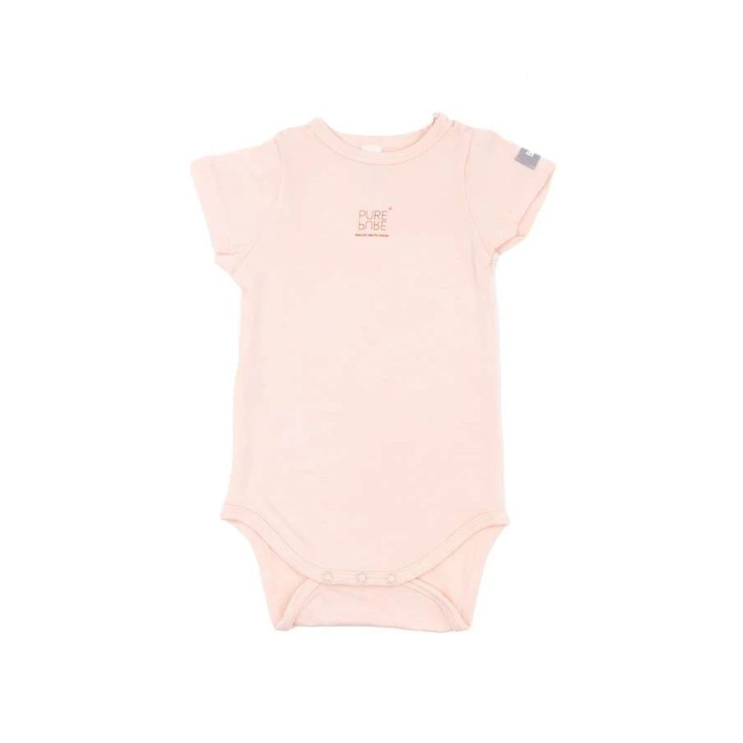 Bamboom Body maniche corte fibra bambù rosa 04