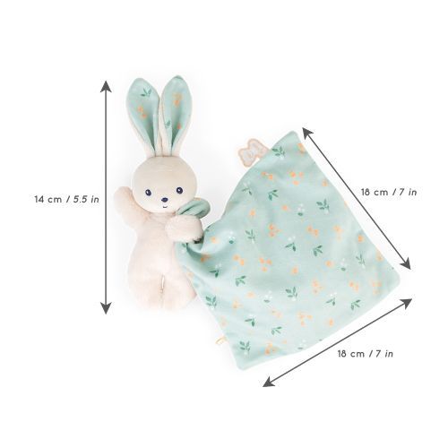 Kaloo doudou coniglietto quadrato peluche riciclato