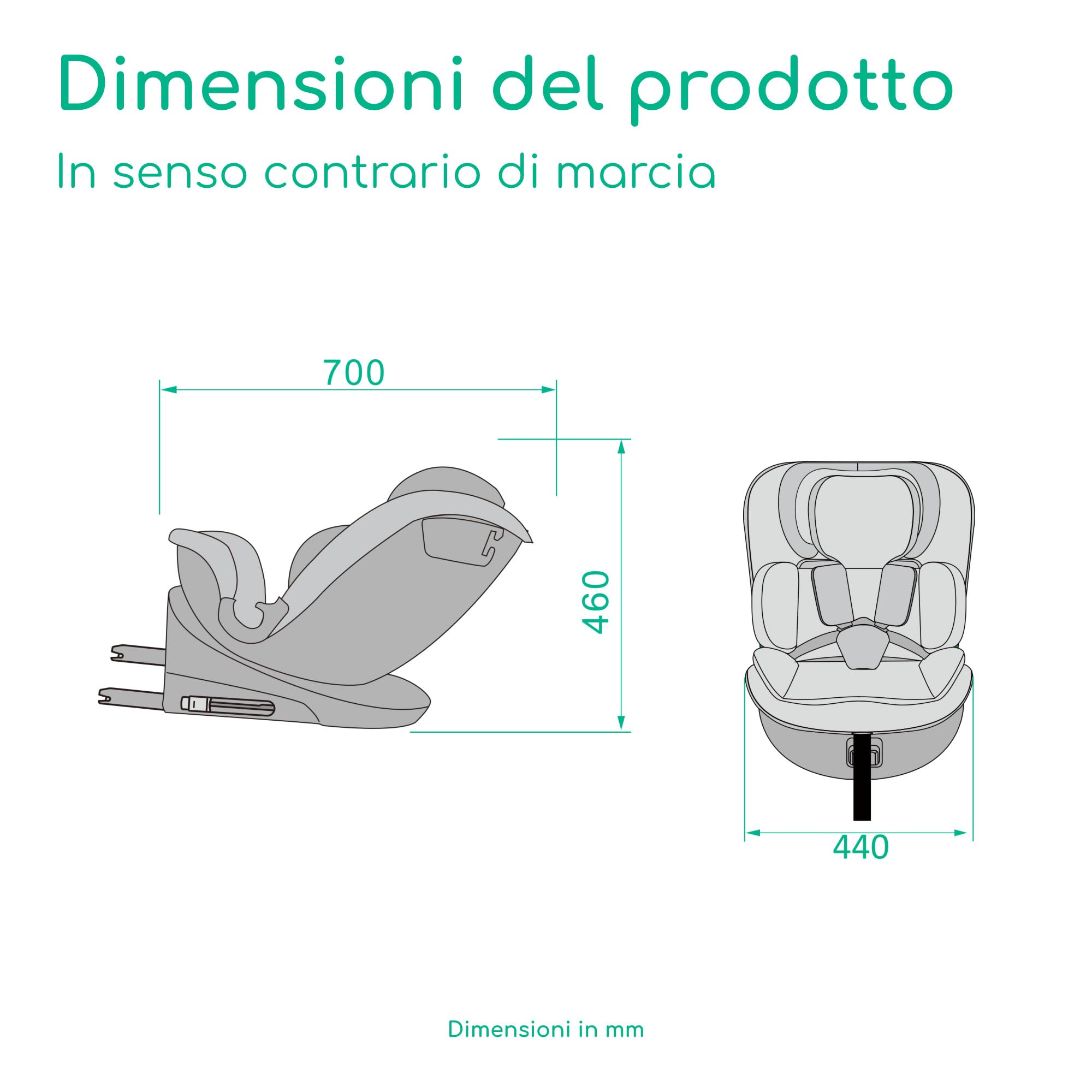 Bebé Confort RevolveFix 360 i-Size seggiolino auto Full Black girevole