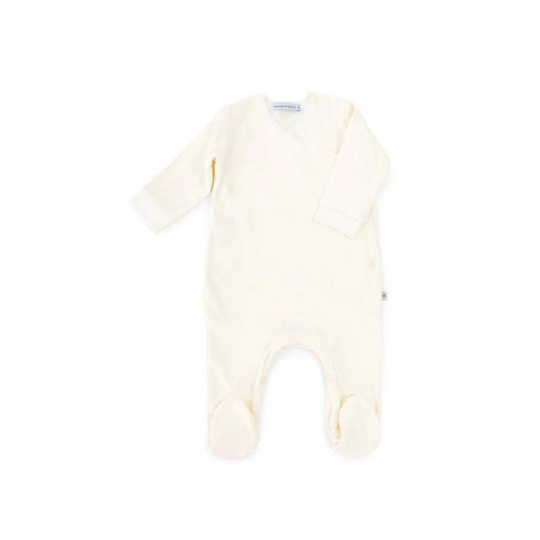 Bamboom Pure tutina con piedi panna 00M prematuri