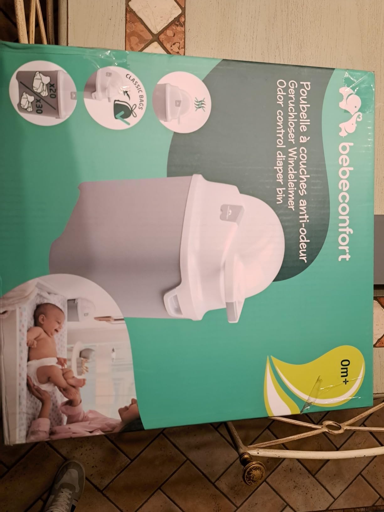 Bebé Confort Mangiapannolini Large Cestino 30 pannolini antiodore