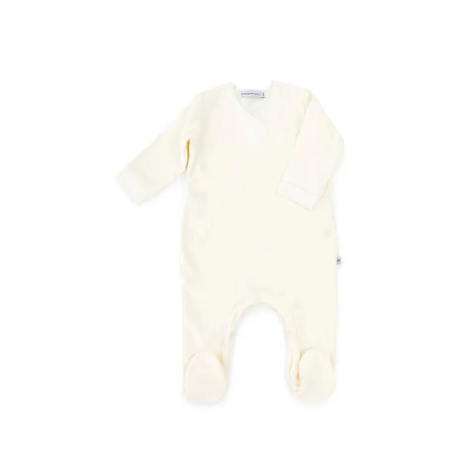 Bamboom Pure tutina con piedi panna 00M prematuri