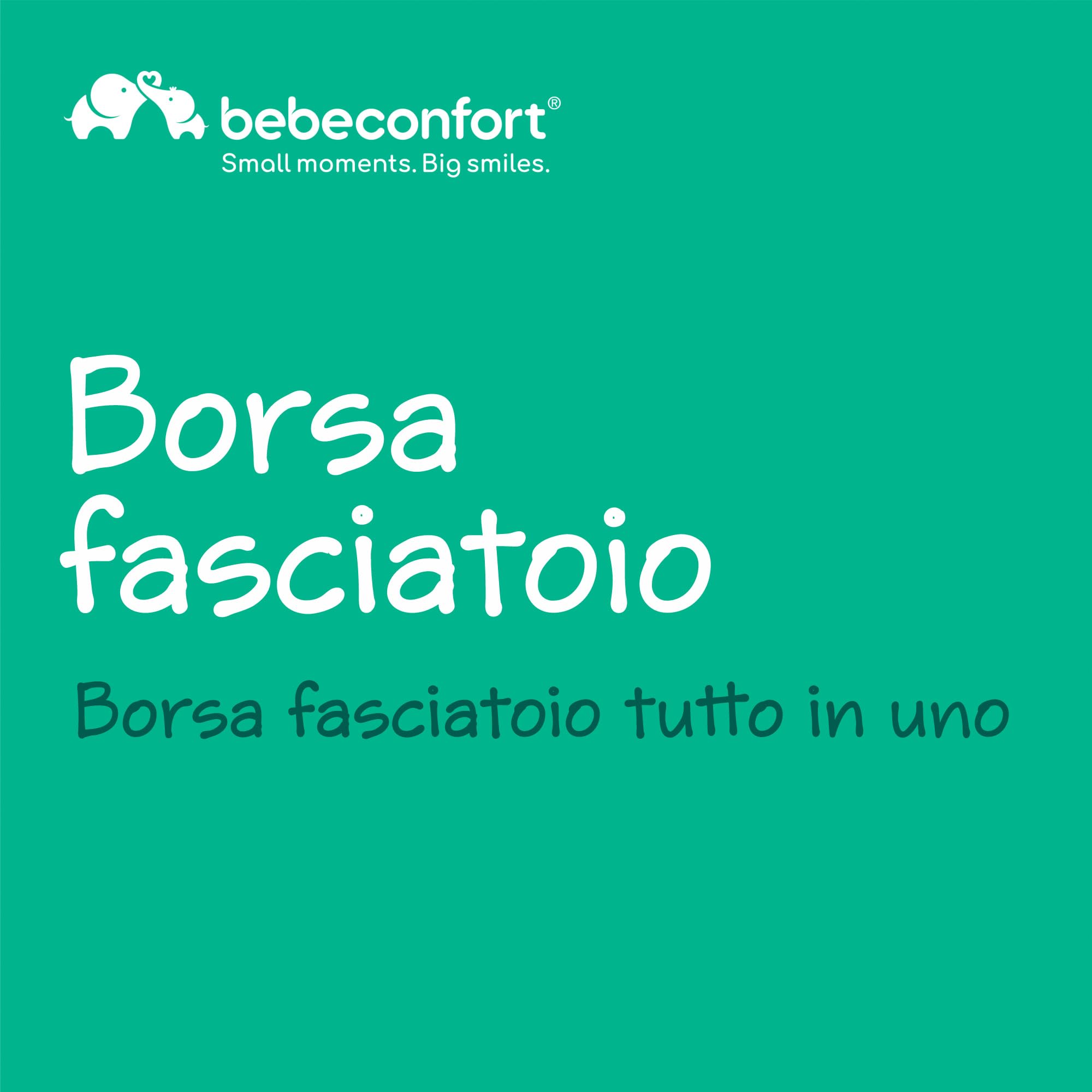 Bebé Confort Zaino Fasciatoio Neonato Verde con Materassino