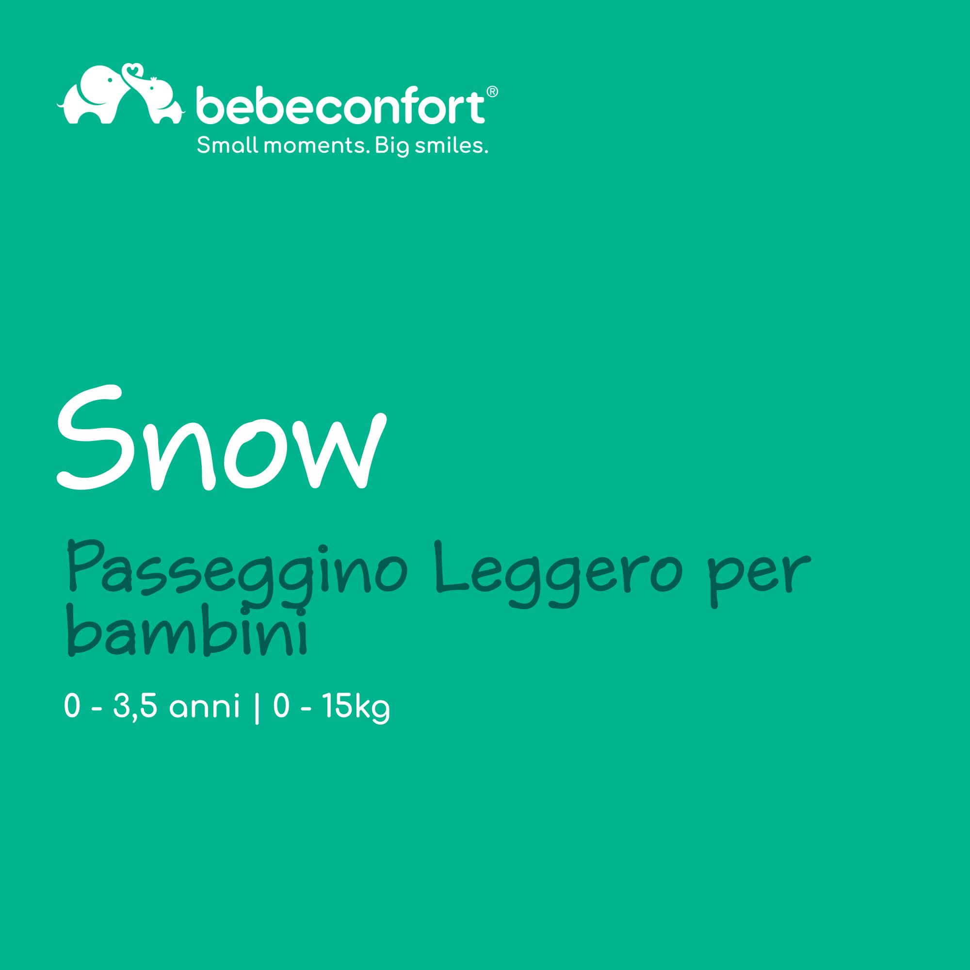 Bebé Confort Snow Passeggino Leggero Mineral Graphite 0-15 kg