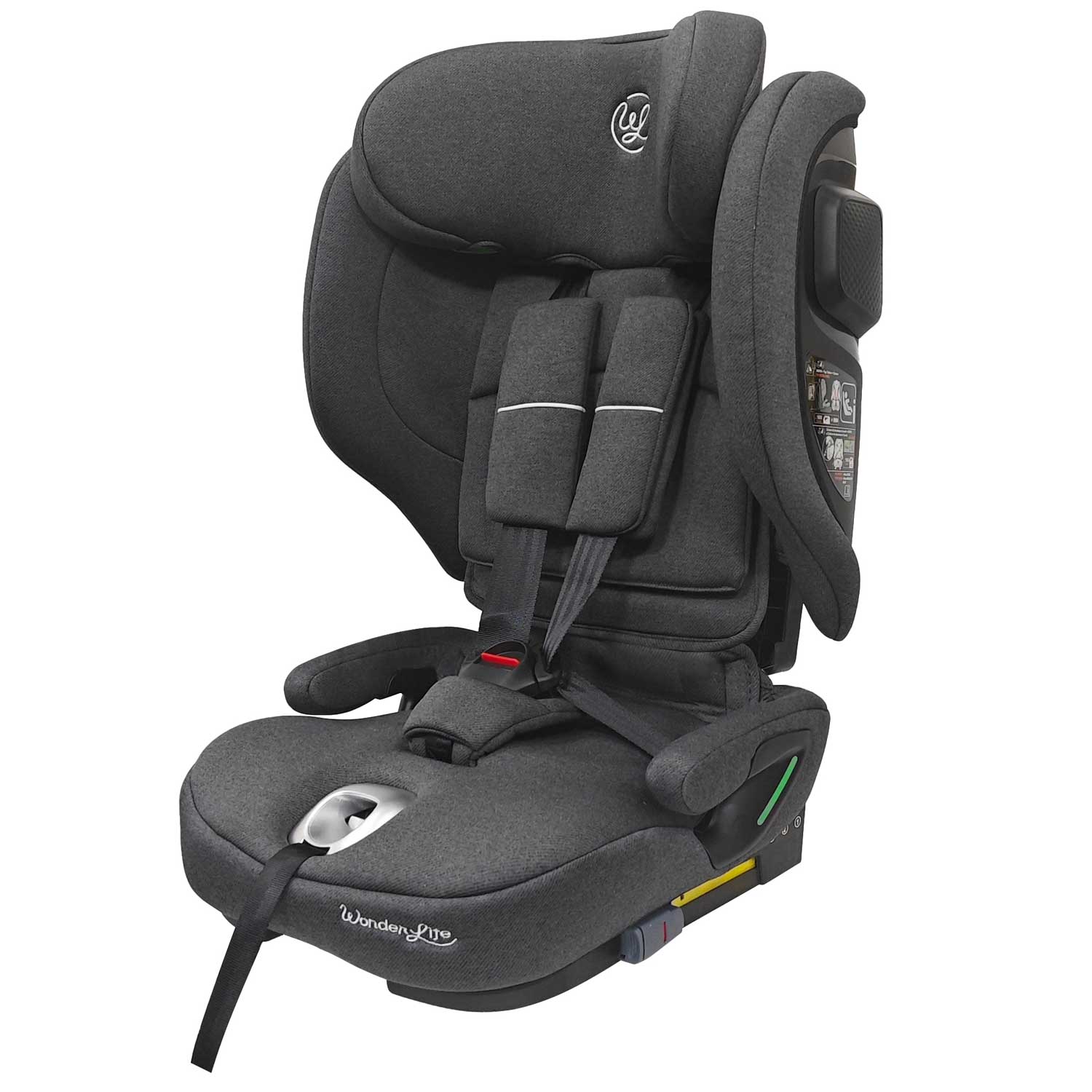 Wonderlife Tivoli Fix i-Size Seggiolino Auto Dark Grey 76-150 cm pieghevole