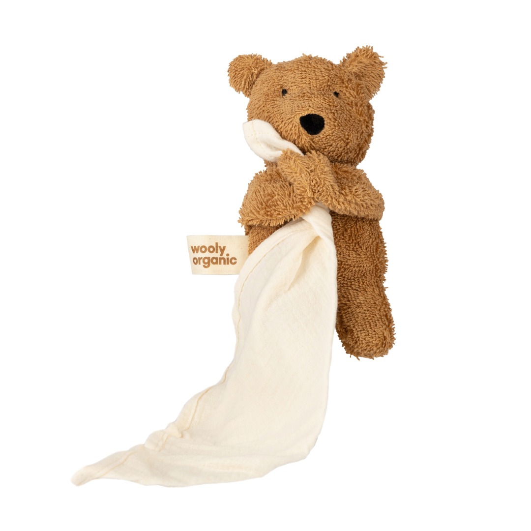 Wooly Organic Teddy doudou con orsetto 16 cm cotone bio