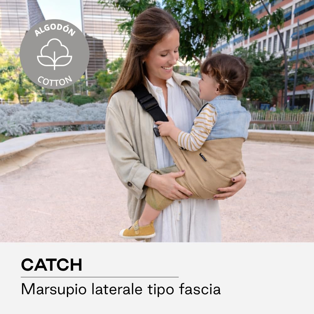 Jané Catch Fascia Portabebè Fianco Sesame Cotone