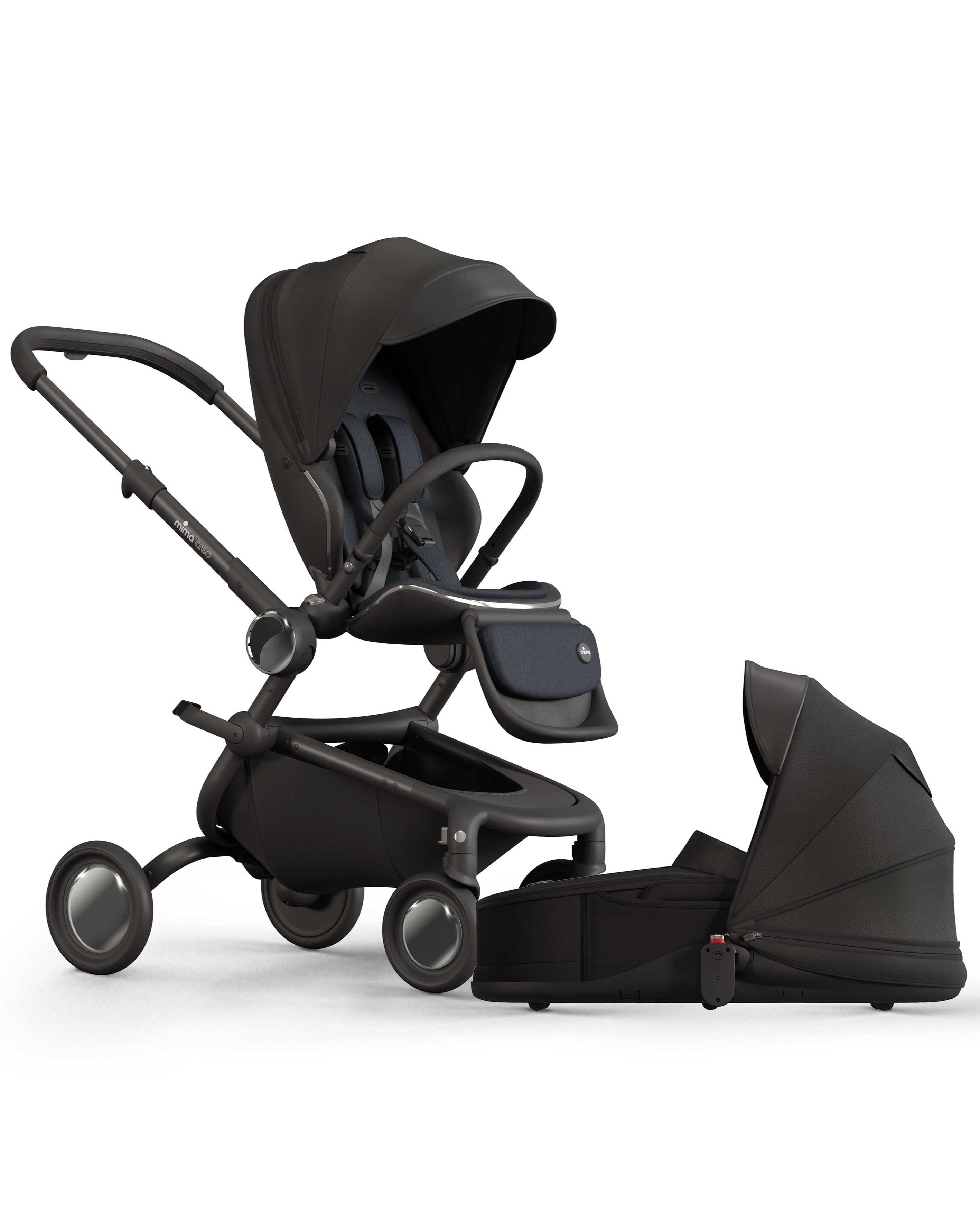 mima creo duo passeggino con navicella reversibile