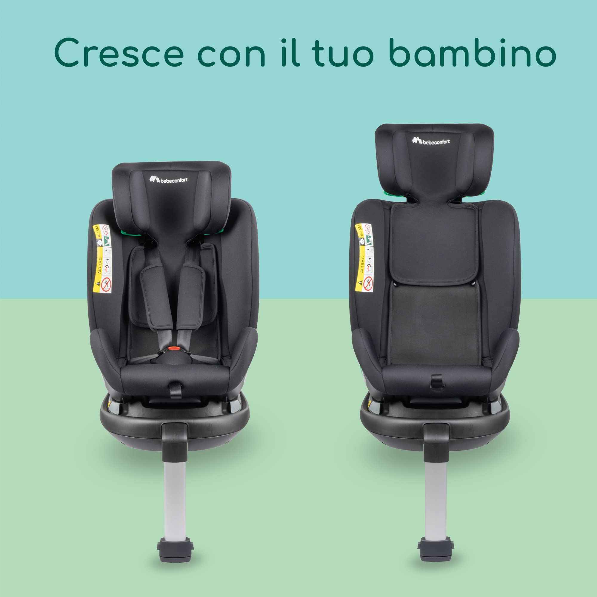 Bebé Confort EvolveFix Plus i-Size seggiolino auto Black Mist girevole
