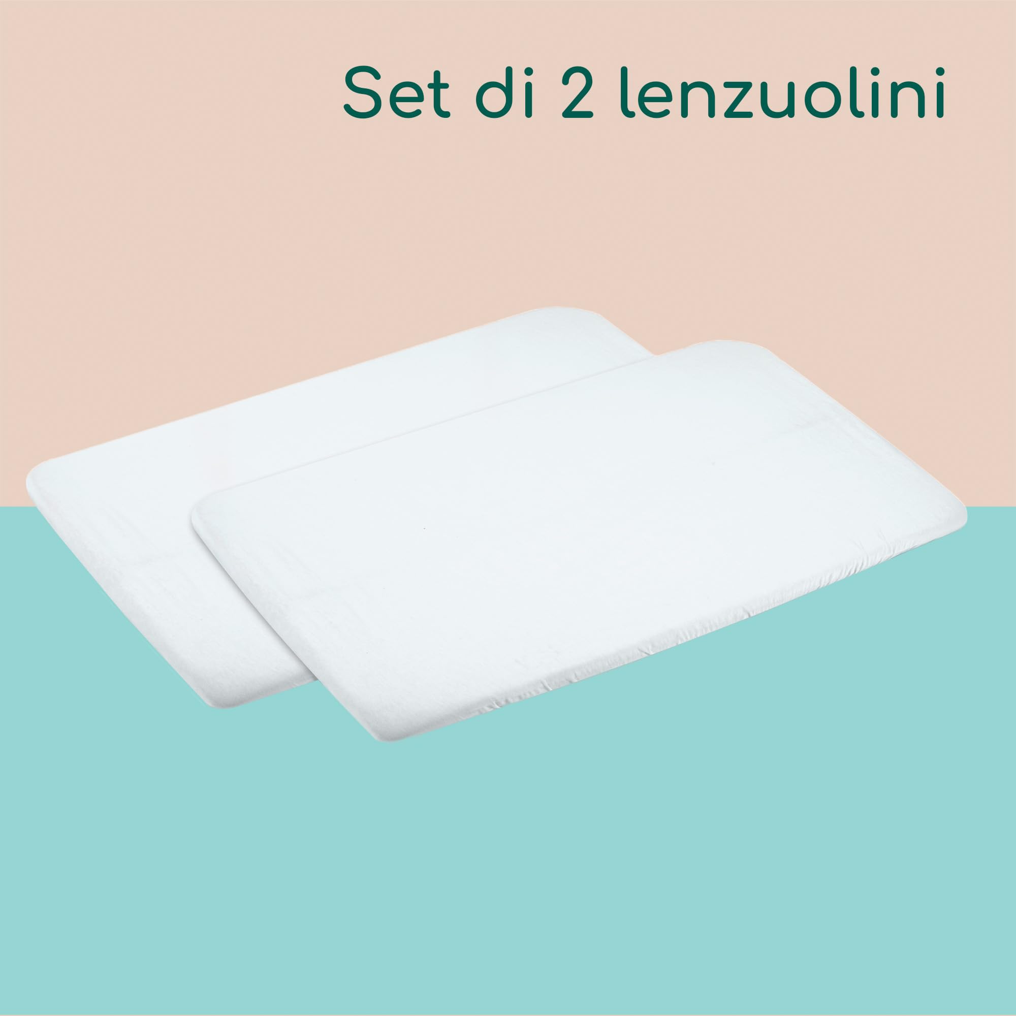Bébé Confort Lenzuola Culla Cotone Bianche 2 Pezzi 83x50