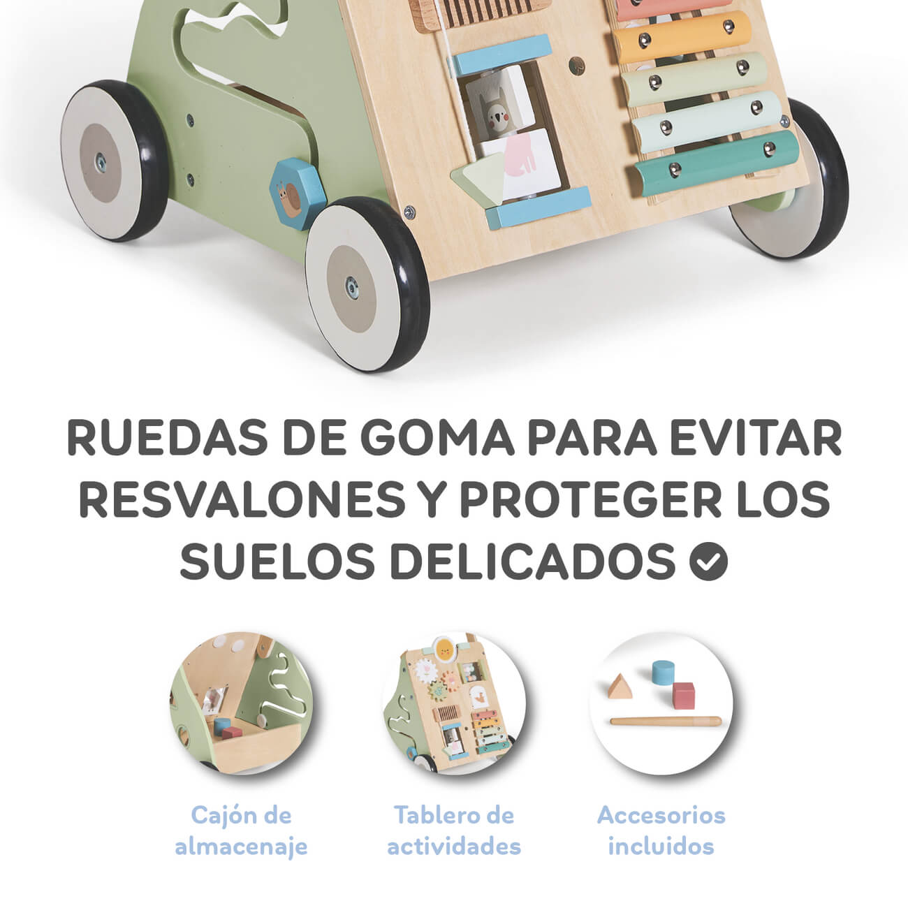 Innovaciones MS Primi Passi Maxi carrello in legno