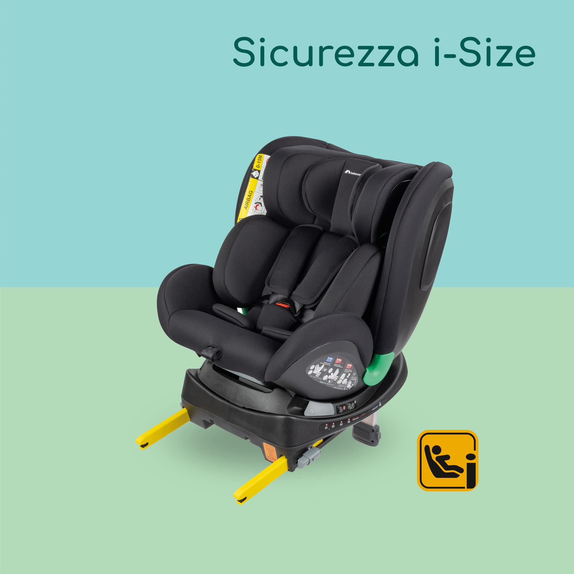 Bebé Confort EvolveFix Plus i-Size seggiolino auto Black Mist girevole